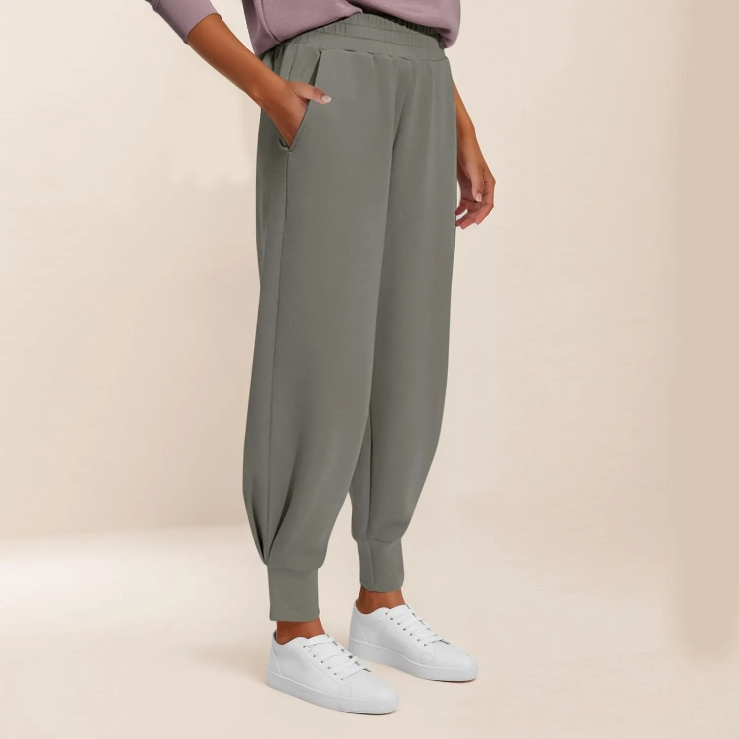 2024 Cinch Bottom Sweatpants Women's Casual High Waisted Joggers Workout Active Baggy Lounge Trousers with Pockets