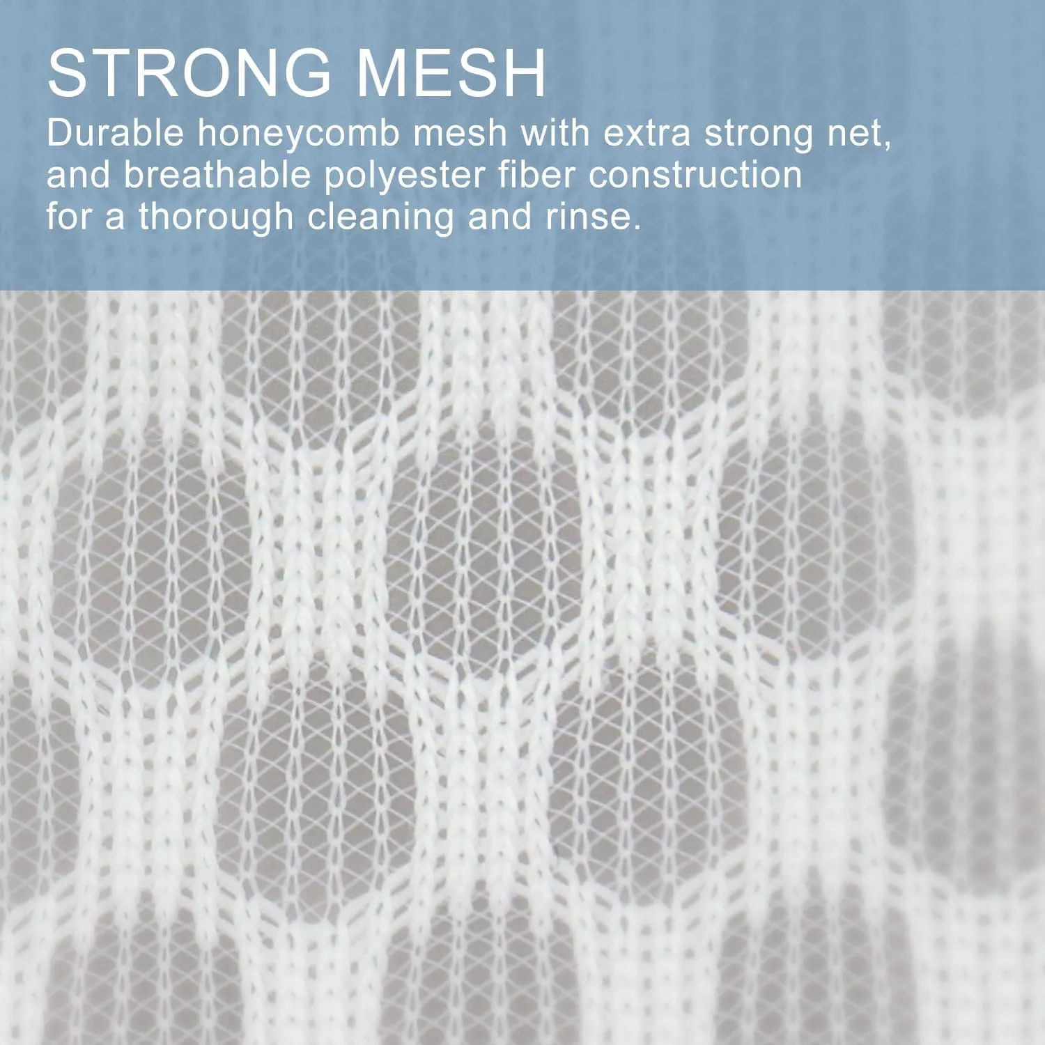 2Pcs Durable Honeycomb Mesh Laundry Bags for Delicates 24 x 24 Inches (2, XX-Large)
