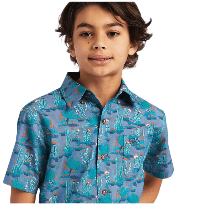 Ariat Boy's Daxton Classic Mint Shirt