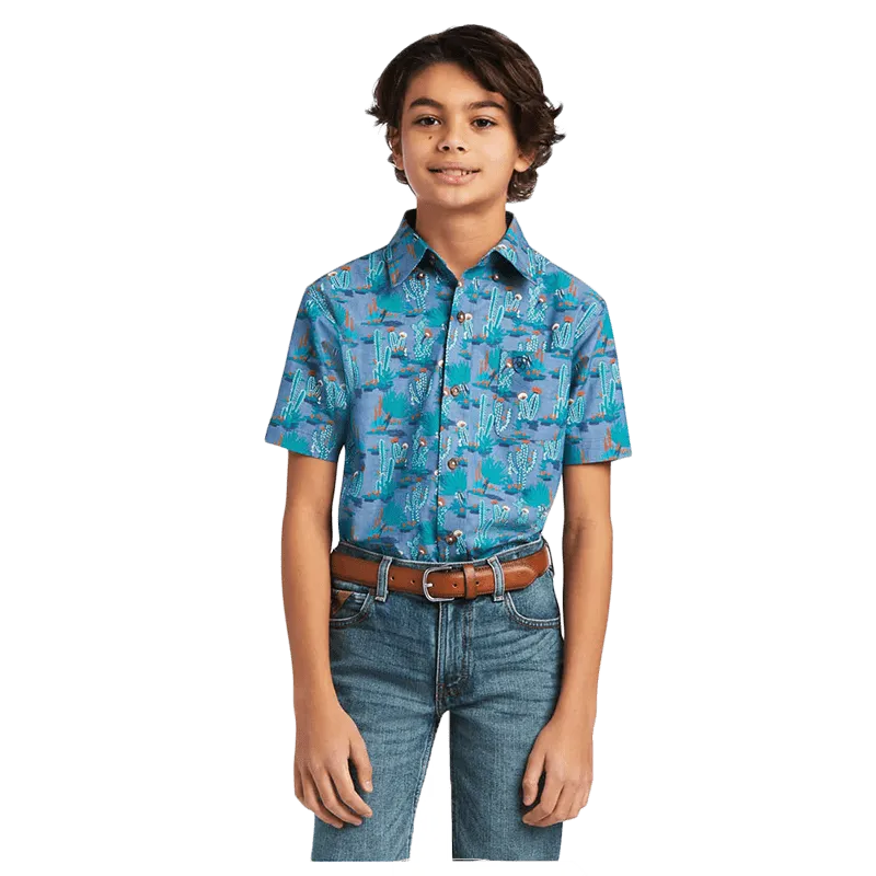 Ariat Boy's Daxton Classic Mint Shirt