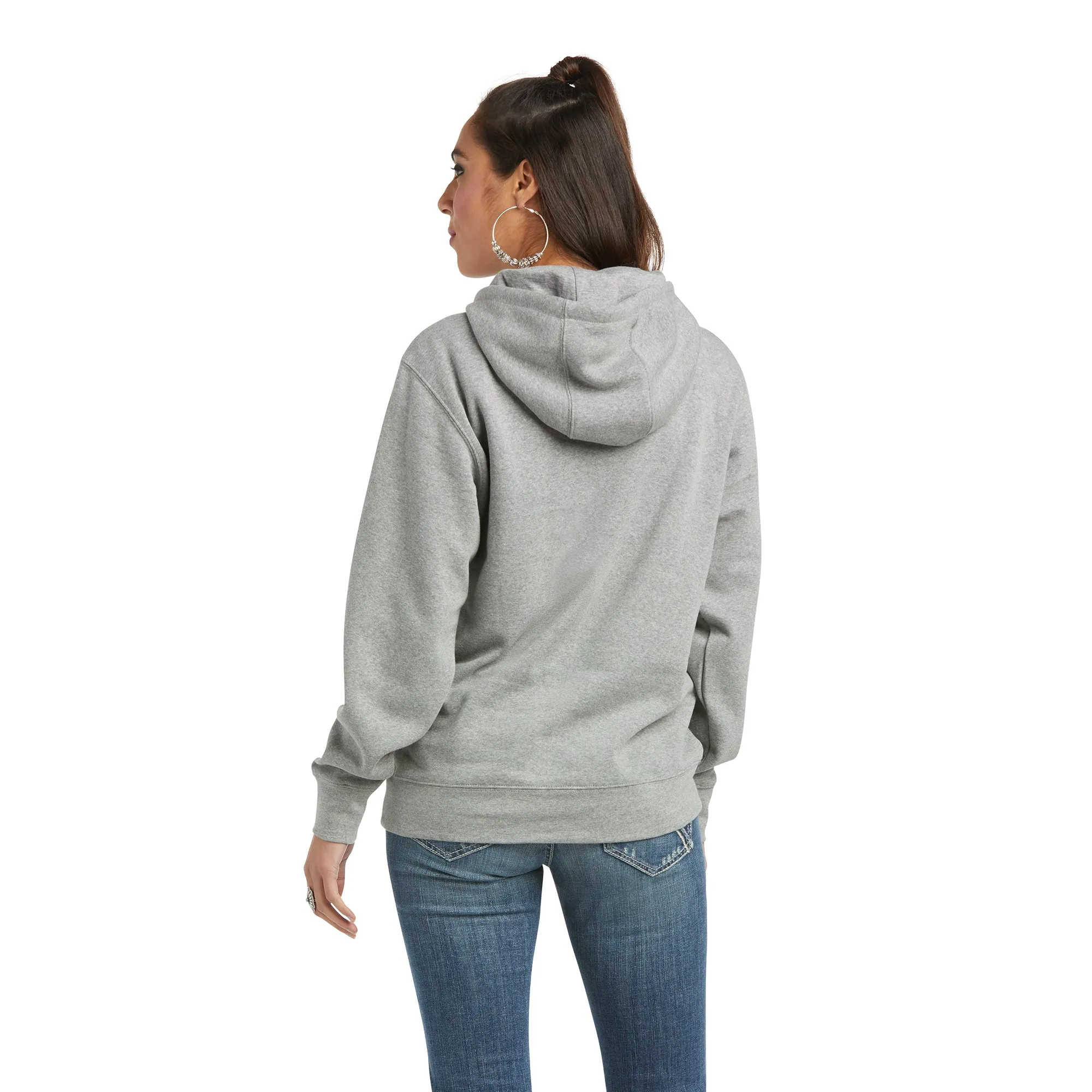Ariat® Women's R.E.A.L.™ Heather Grey Graphic Logo Hoodie 10037579