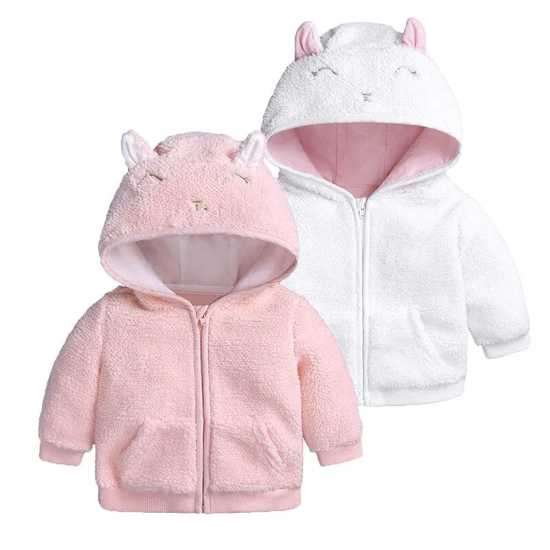 Baby Girl Warm Ears Hoodie
