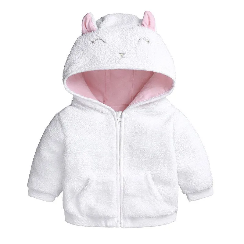Baby Girl Warm Ears Hoodie