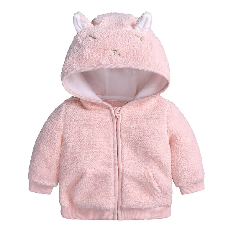 Baby Girl Warm Ears Hoodie