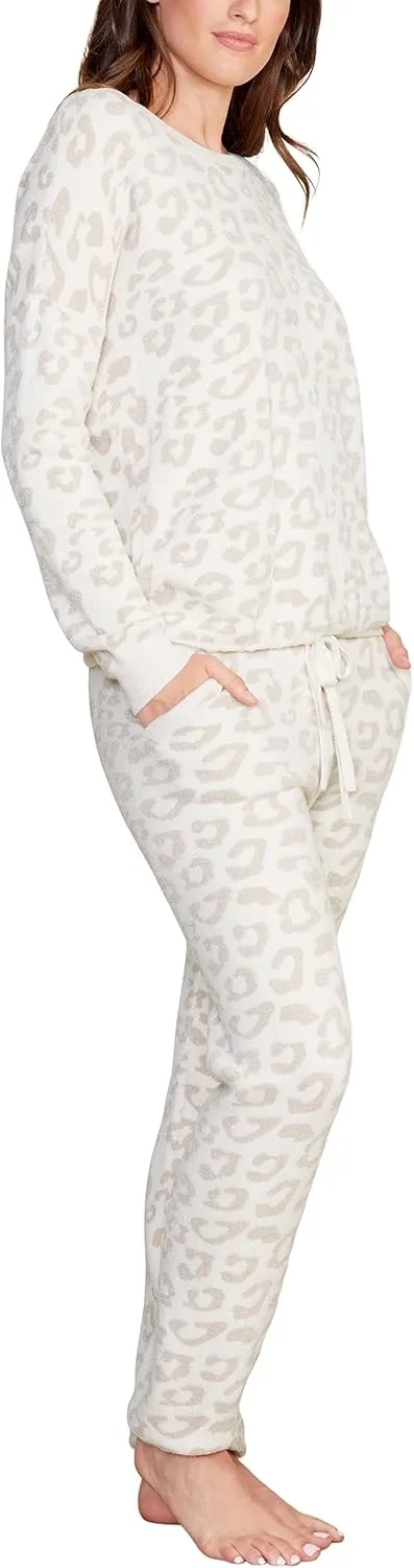 Barefoot Dreams CozyChic Ultra Lite Barefoot in The Wild Track Pants for Women, Luxury Loungewear, Gym Track Bottoms