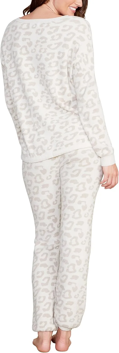 Barefoot Dreams CozyChic Ultra Lite Barefoot in The Wild Track Pants for Women, Luxury Loungewear, Gym Track Bottoms