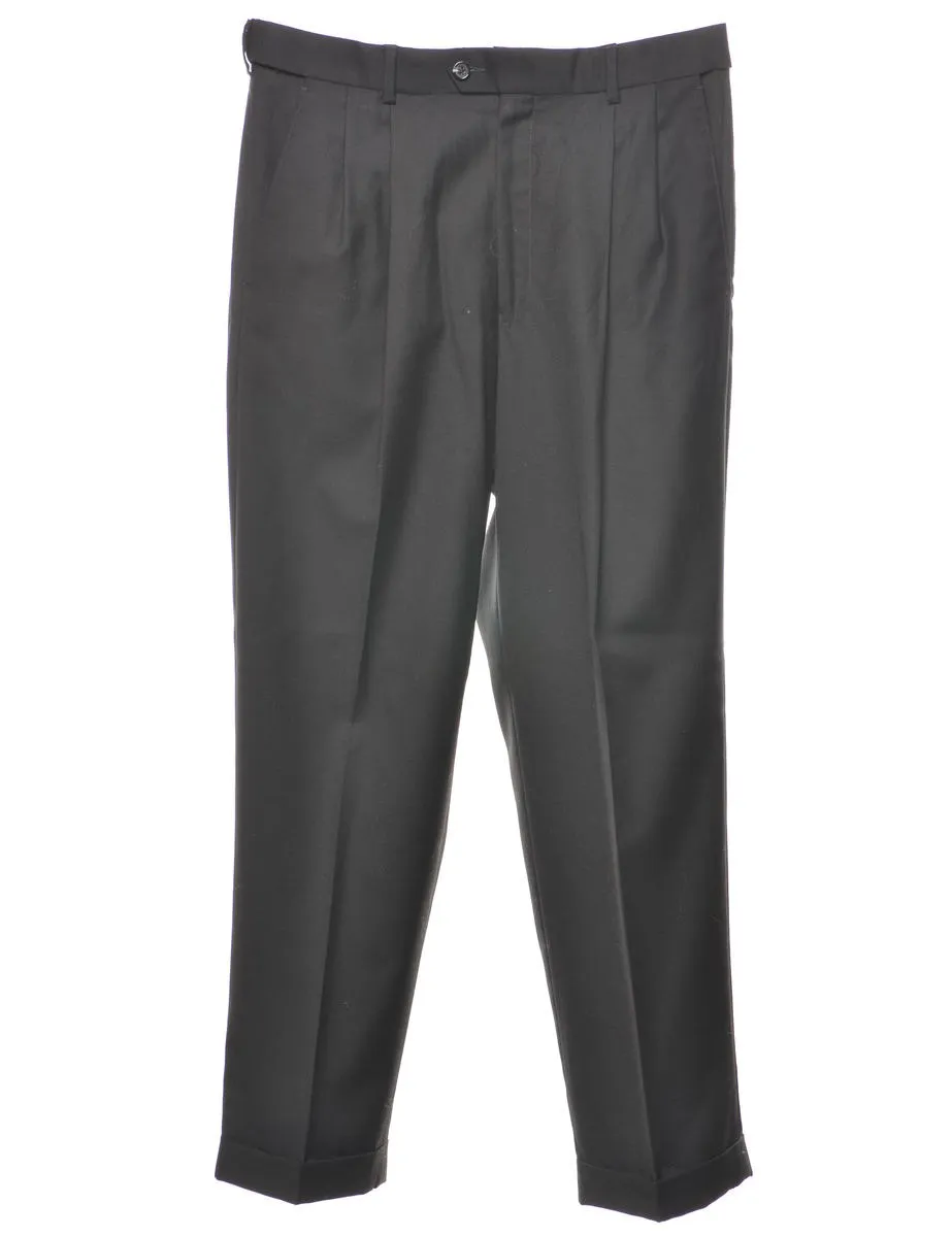 Black Classic Suit Trousers - W34 L30
