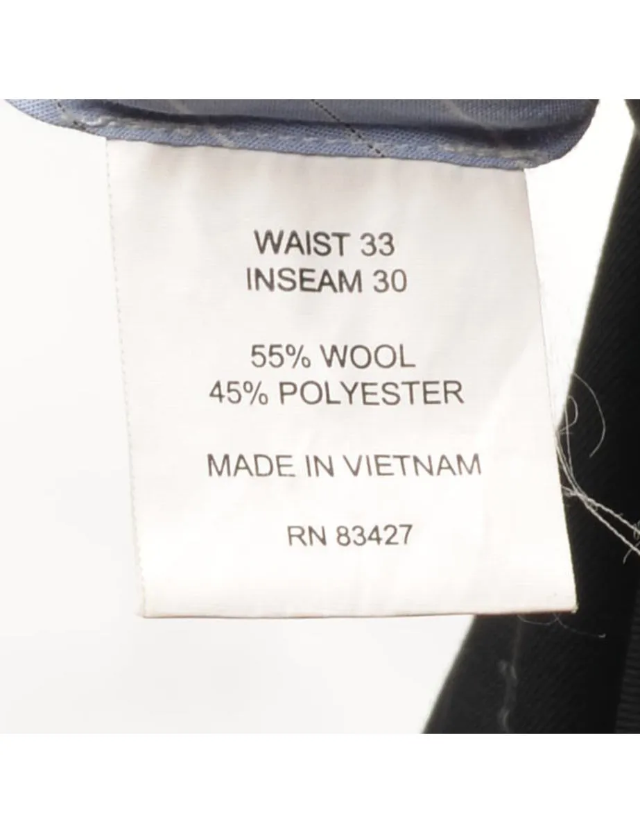 Black Classic Suit Trousers - W34 L30