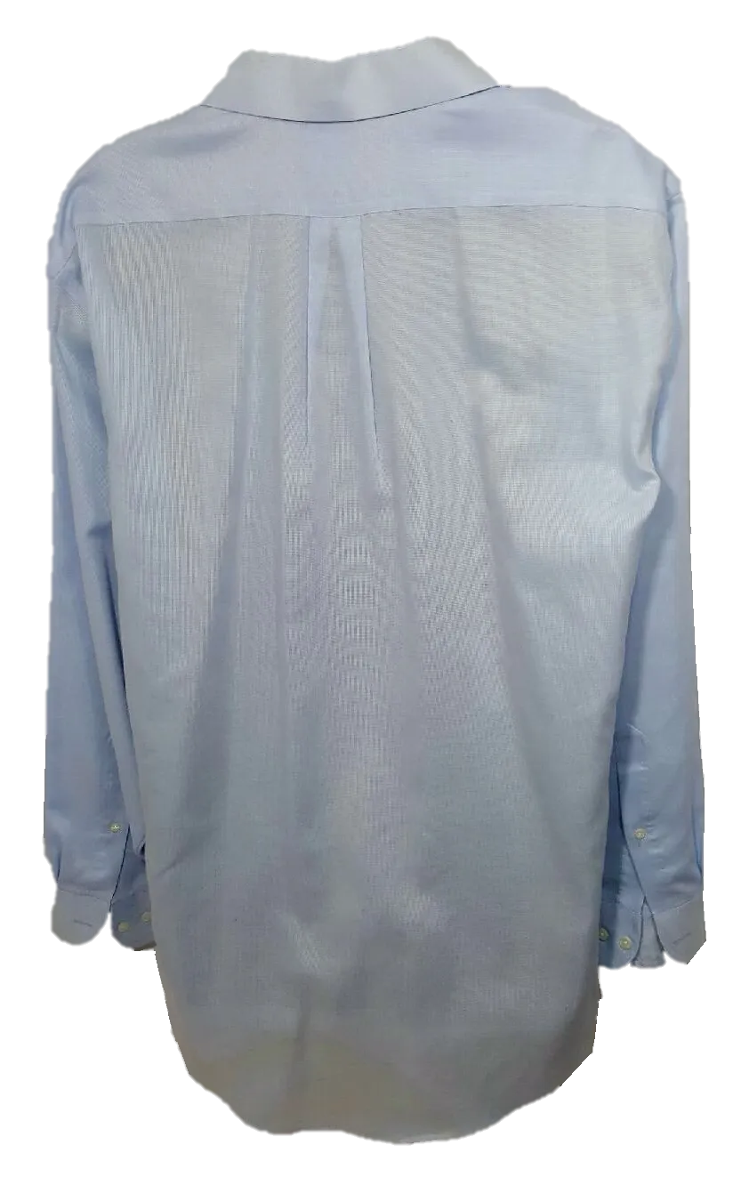 Blue Button-Down Dress Shirt