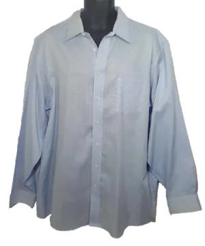 Blue Button-Down Dress Shirt