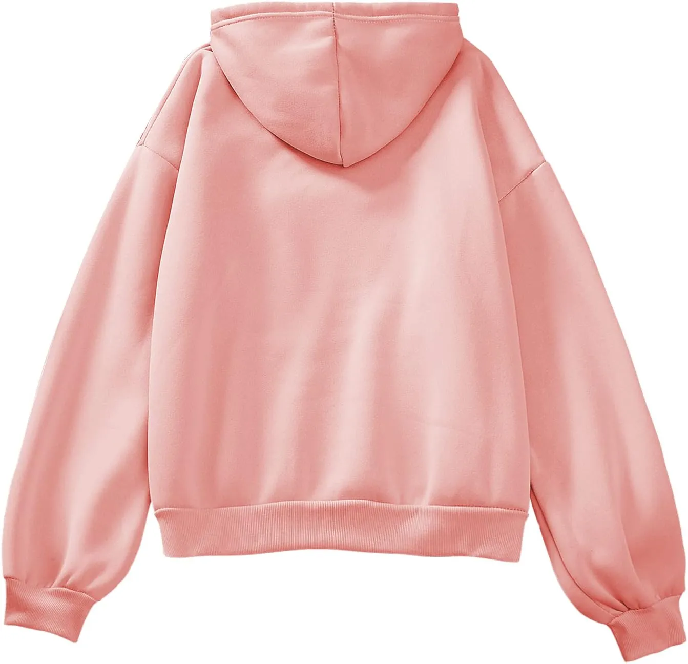 Bobeutou Cute Mushroom Graphic Kawaii Sweatshirt for Teen Girls Oversized Aesthetic Warm Hoodie Tops with Pocket Pullover