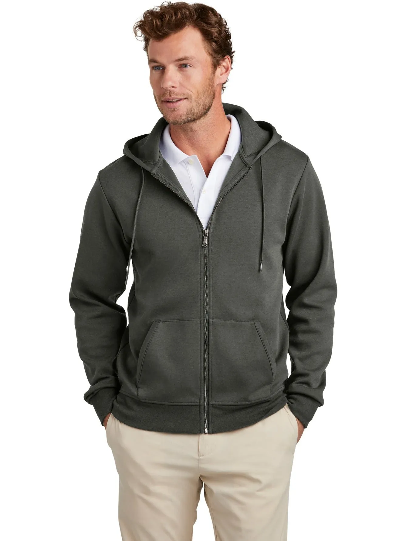 Brooks Brothers Double-Knit Full-Zip Hoodie