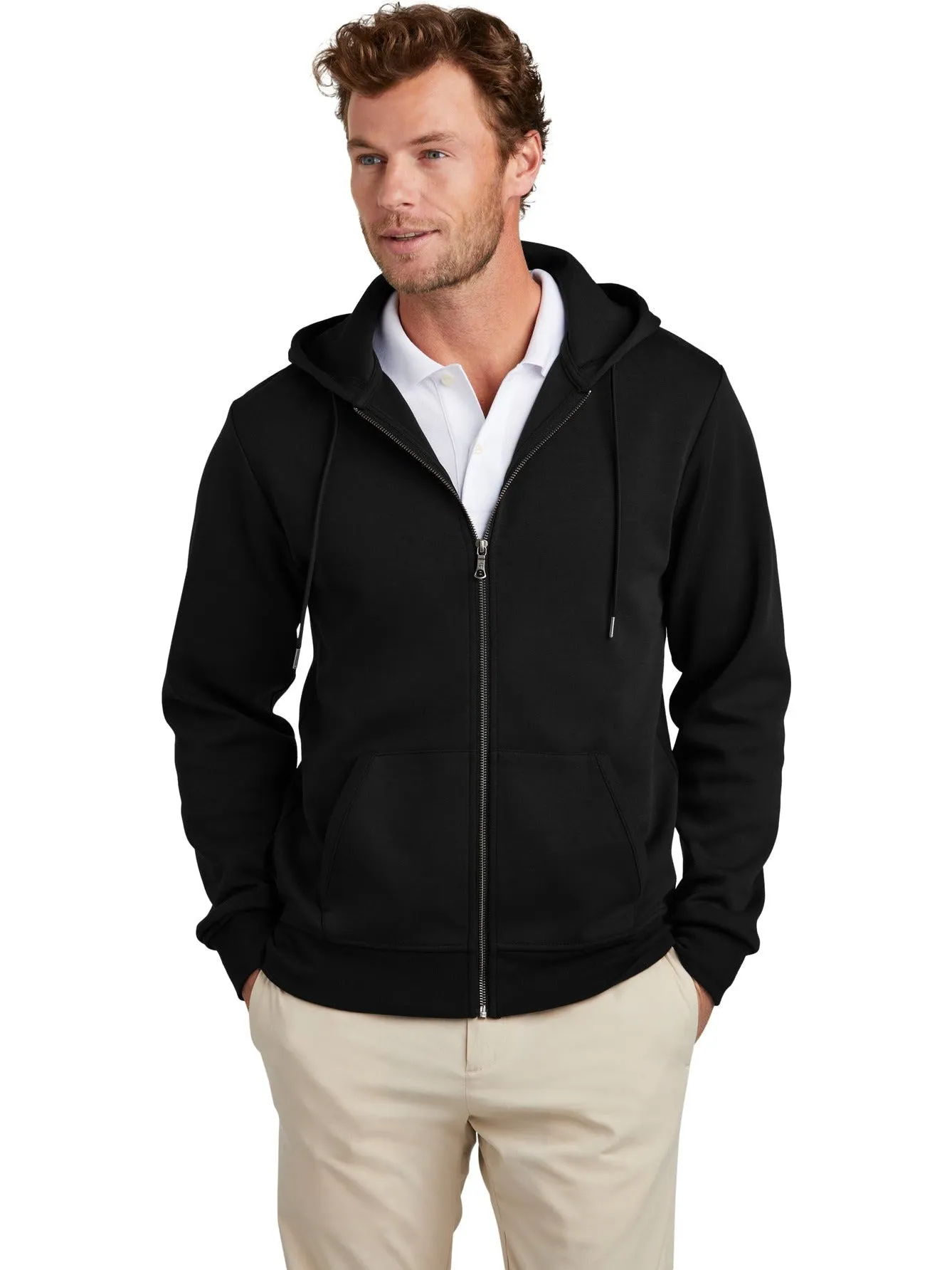 Brooks Brothers Double-Knit Full-Zip Hoodie