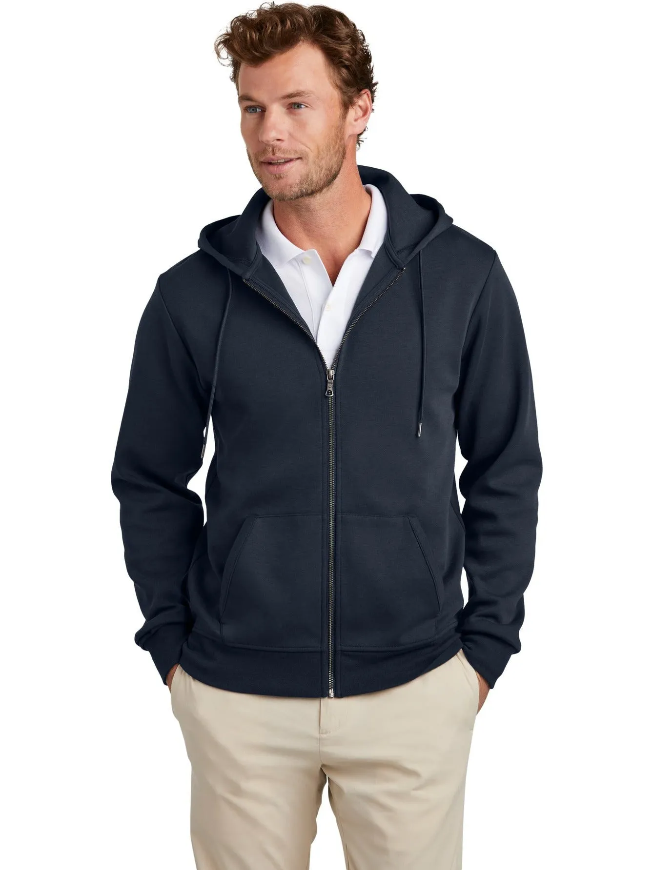 Brooks Brothers Double-Knit Full-Zip Hoodie