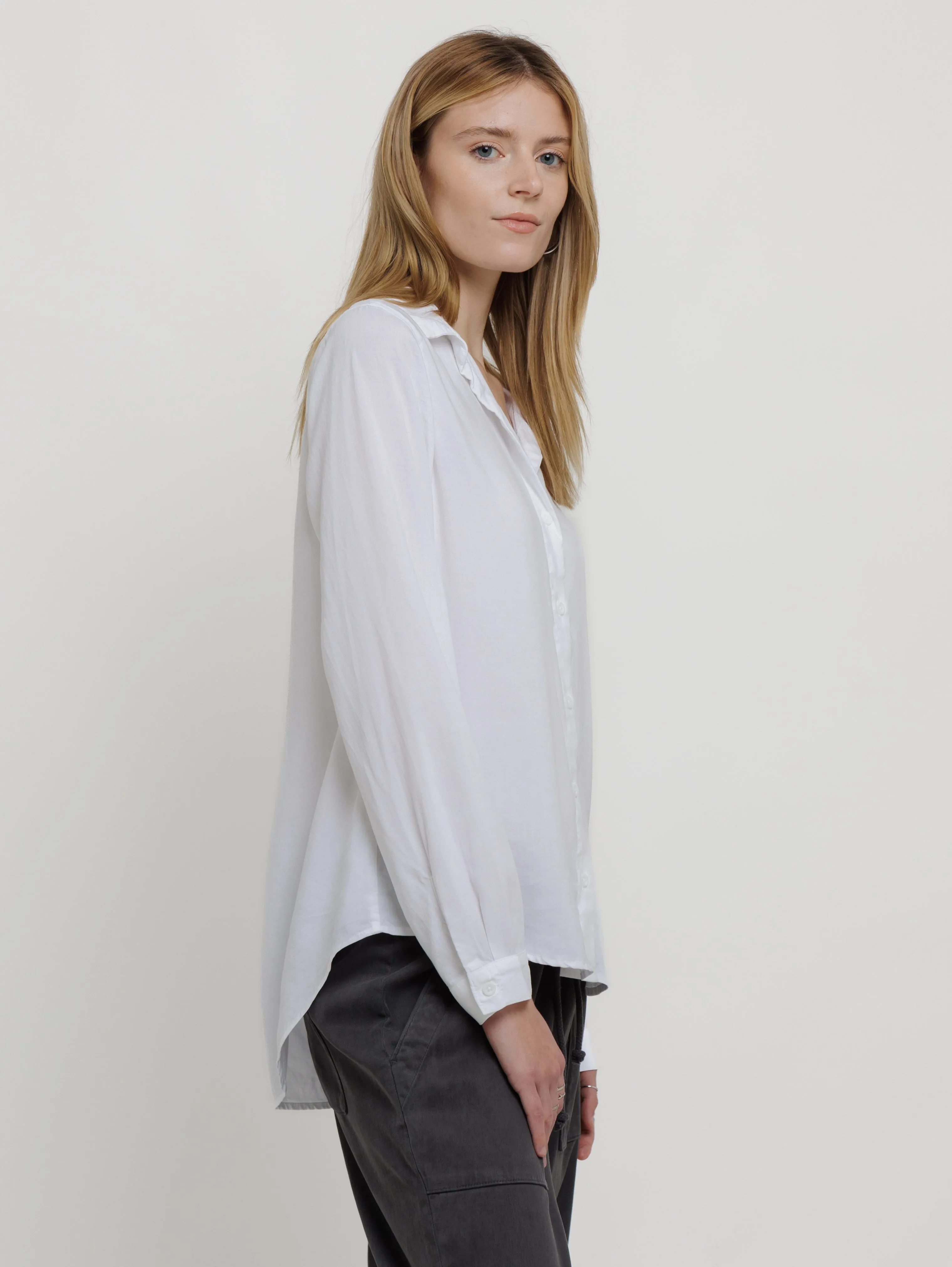 Button Down Shirt - White