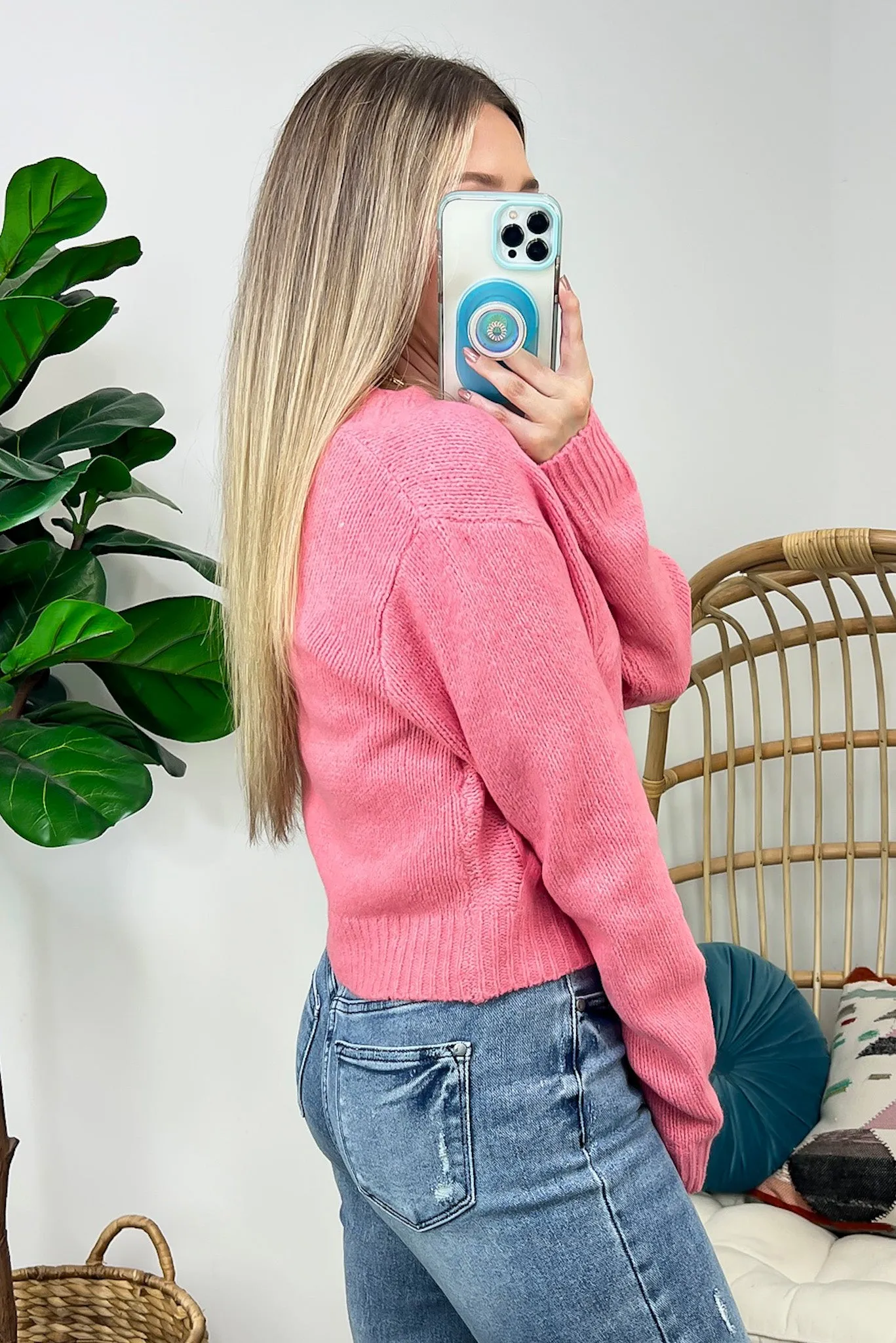 Caliah Button Up Knit Sweater - FINAL SALE