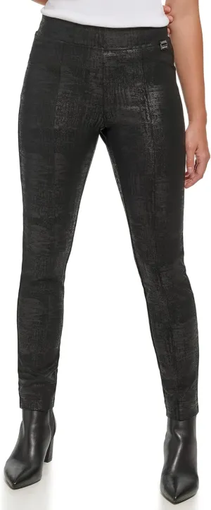 Calvin Klein Women's Comfortable Ponte Fitted Pants