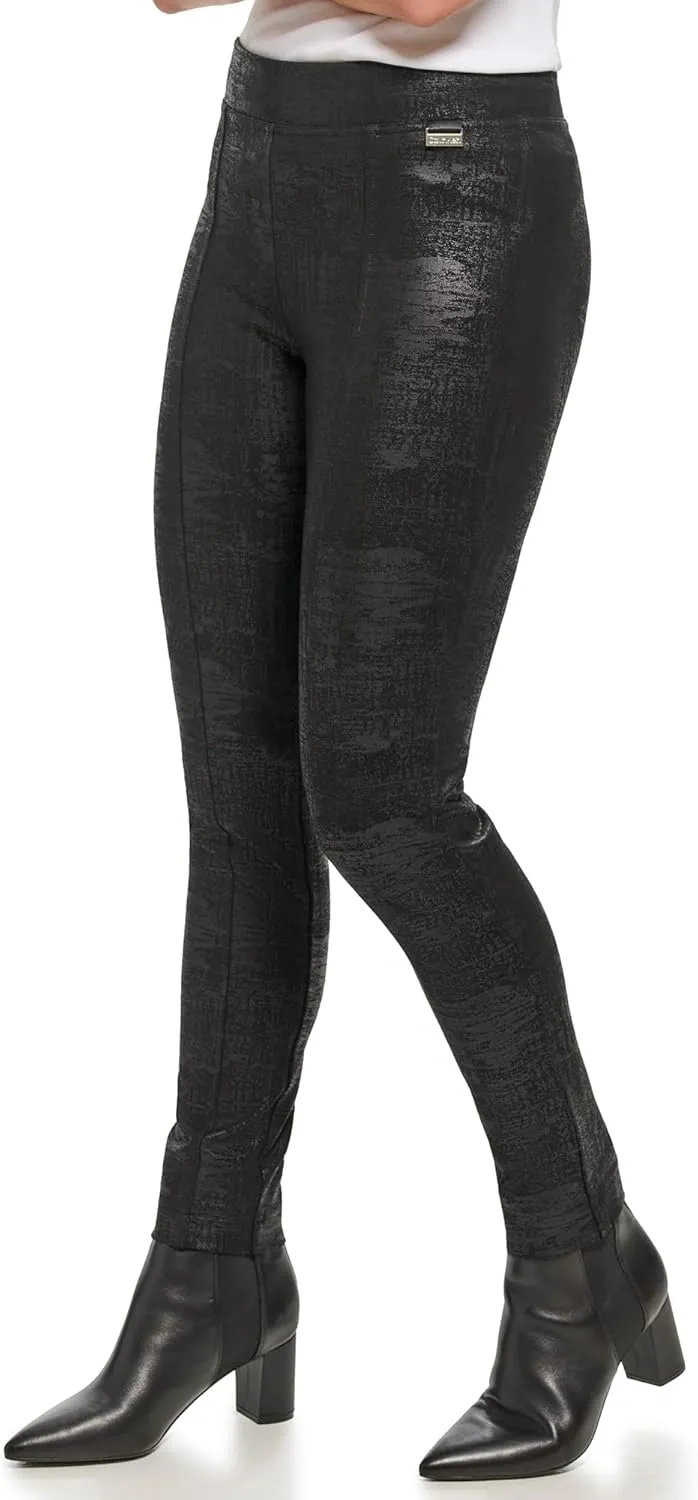Calvin Klein Women's Comfortable Ponte Fitted Pants