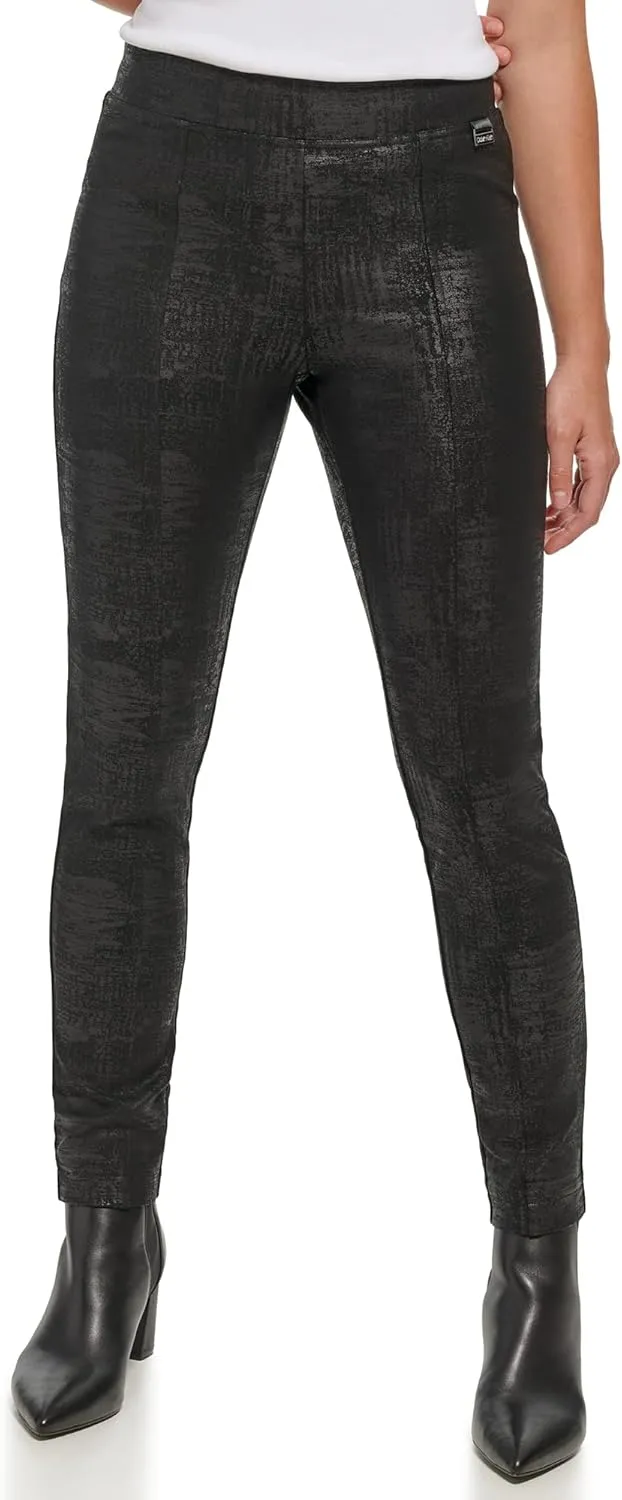 Calvin Klein Women's Comfortable Ponte Fitted Pants