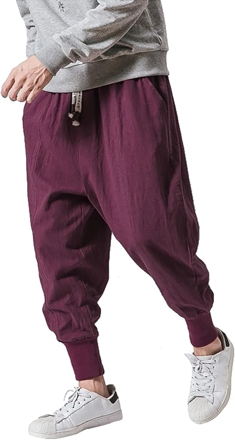 Cargo Pants for Men Big and Tall Lounge Pants Men's Casual Pants Overalls Solid Color Multi-Pocket Straight Trousers