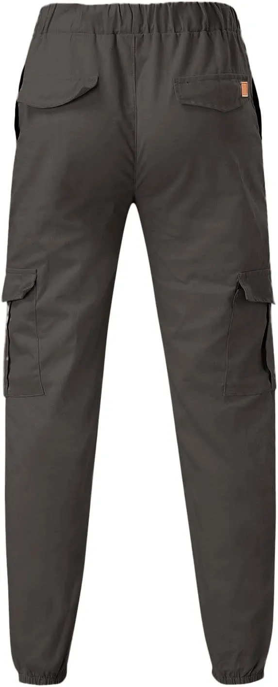 Cargo Pants for Men,Tactical Outdoor Pants Water Resistant Ripstop Pants Lightweight Hiking Work Pants Apparel