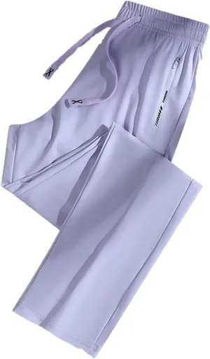 Cargo Pants Women Linen, Straight Leg Yoga Pants for Women High Waisted Trousers Palazzo Dressy Straight Leg