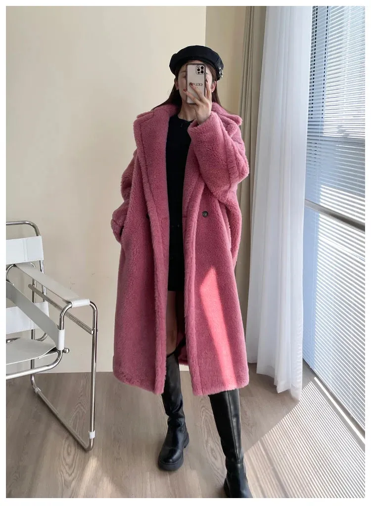 Cashmere and Silk Teddy Coats