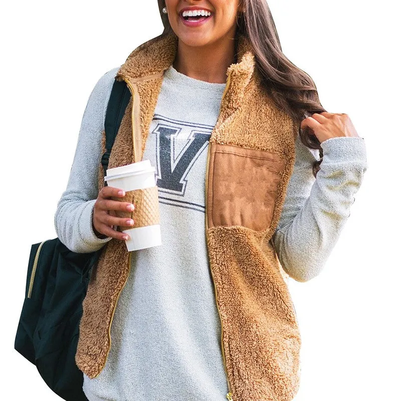 Casual Sleeveless Warm Push Jacket