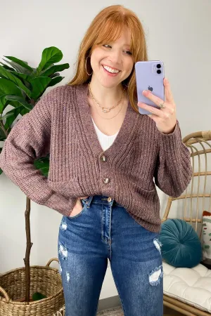 Catrel Melange Knit Button Down Cardigan - FINAL SALE
