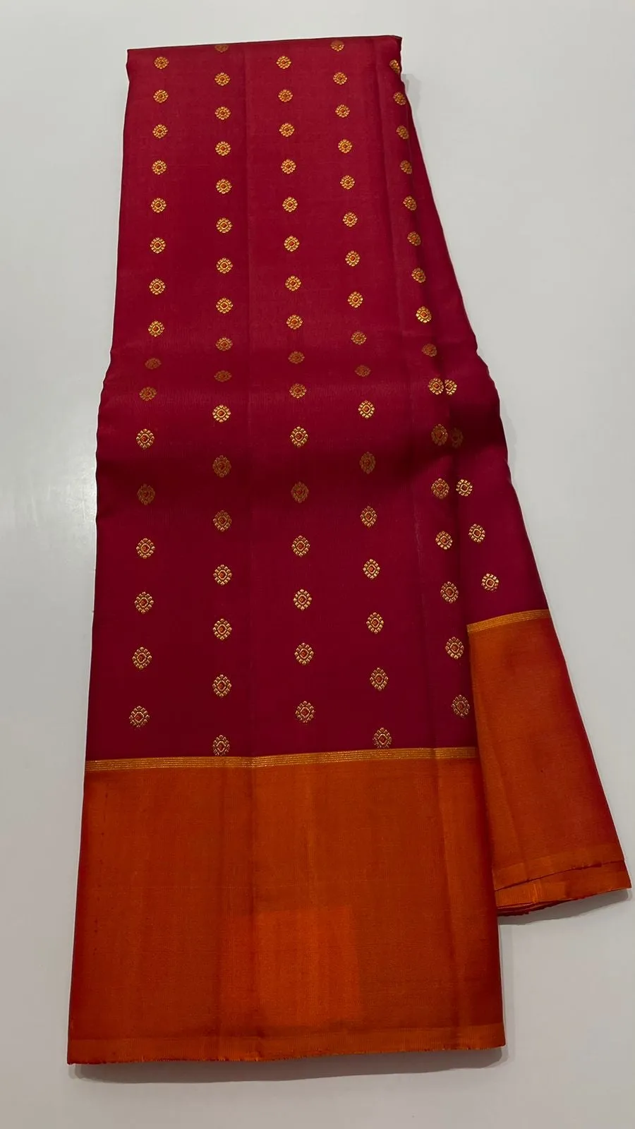 Chili RED kanchi pattu saree online usa