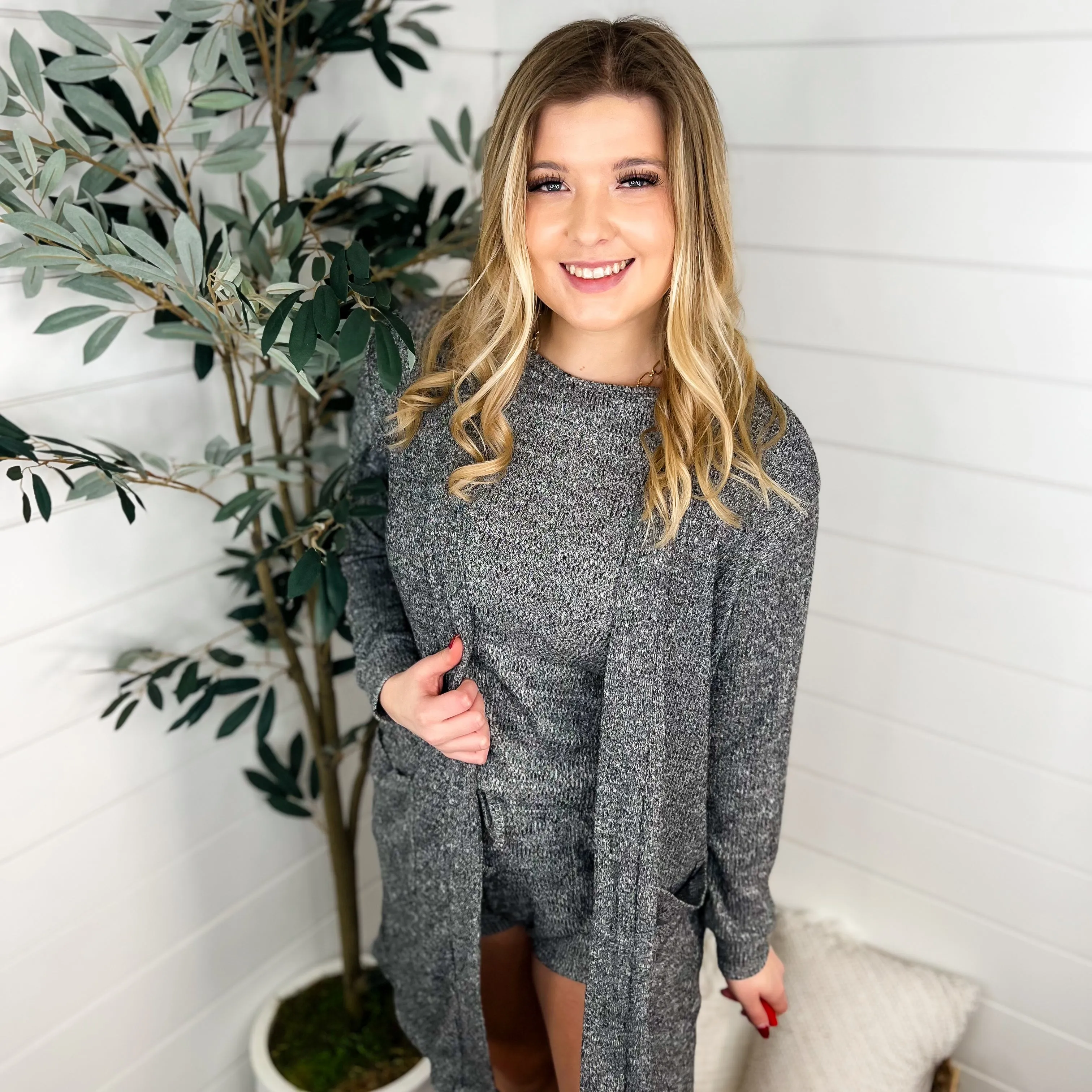 Cozy Days Ribbed Long Sleeve Avery Mae Cardigan - 2 colors!