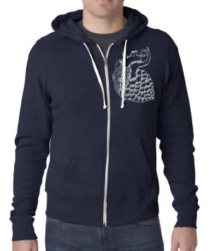 Craft Beer apparel- Hop Heart Zip-Up Hoodie