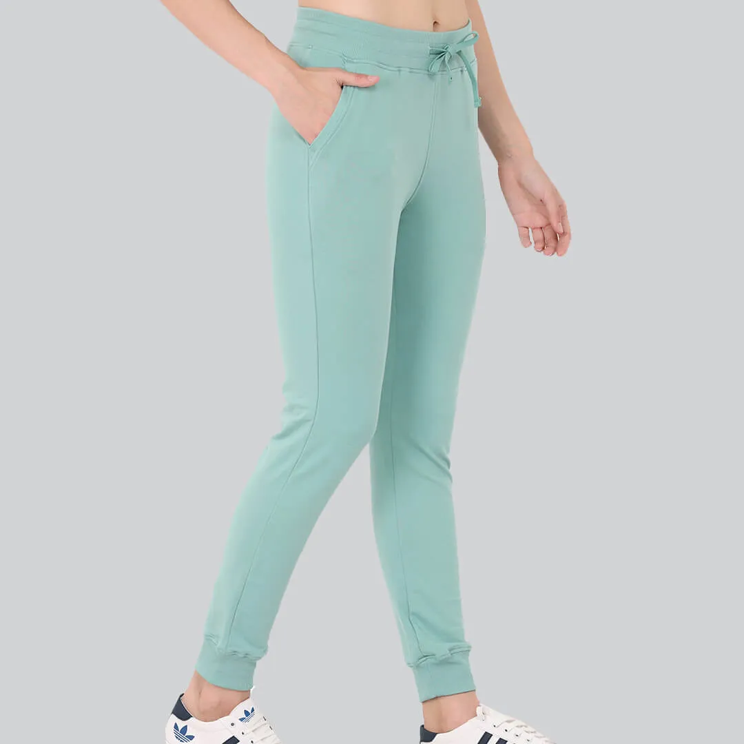 Cuffed Joggers - Creme de Menthe
