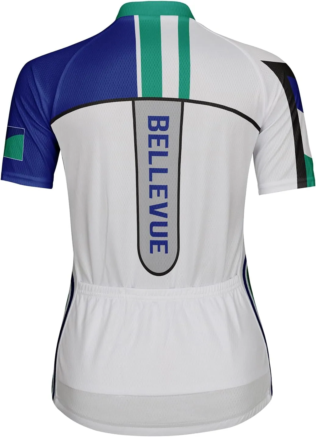 Customized Bellevue Women Cycling Jersey Short Sleeve Quick Dry Shirts