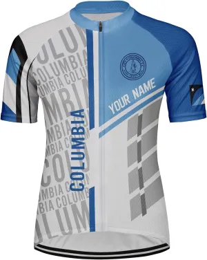 Customized Columbia Women Cycling Jersey Short Sleeve Quick Dry Shirts