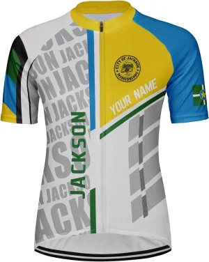 Customized Jackson Women Cycling Jersey Short Sleeve Quick Dry Shirts