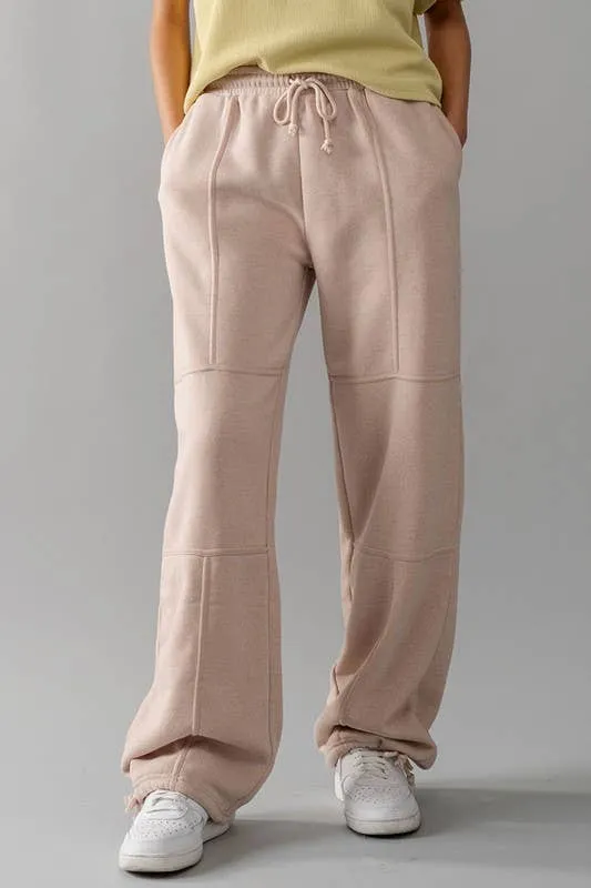 EXPOSED SEAM MINERAL WASH JOGGERS: MINT