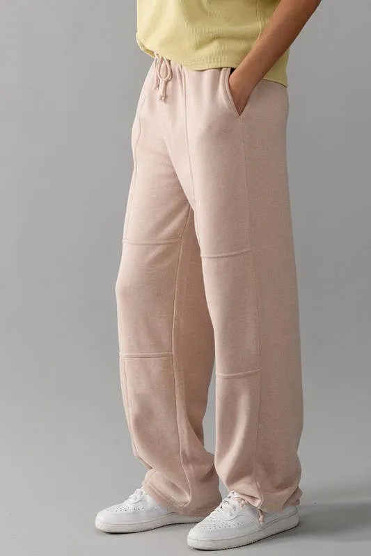 EXPOSED SEAM MINERAL WASH JOGGERS: MINT
