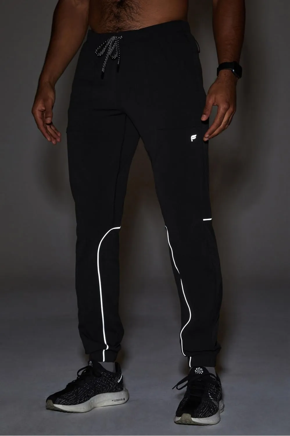 Fabletics Men's The One Jogger, Quick-Dry, Hidden Pockets, Zip Pockets, UPF Protection, Anti-Stink, Lightweight