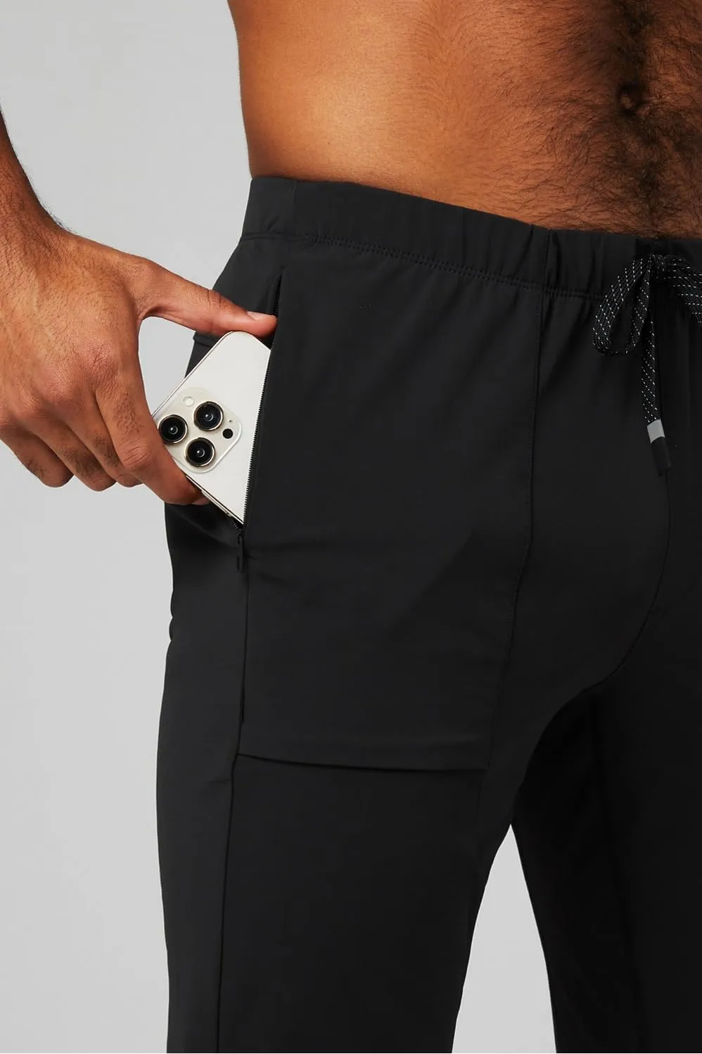 Fabletics Men's The One Jogger, Quick-Dry, Hidden Pockets, Zip Pockets, UPF Protection, Anti-Stink, Lightweight