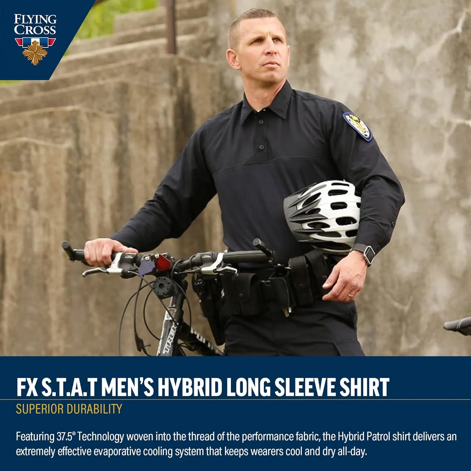 FX STAT Mens Law Enforcement Polo Shirts, Police Uniform, Tactical, Fire Department, Paramedic, Long Sleeve