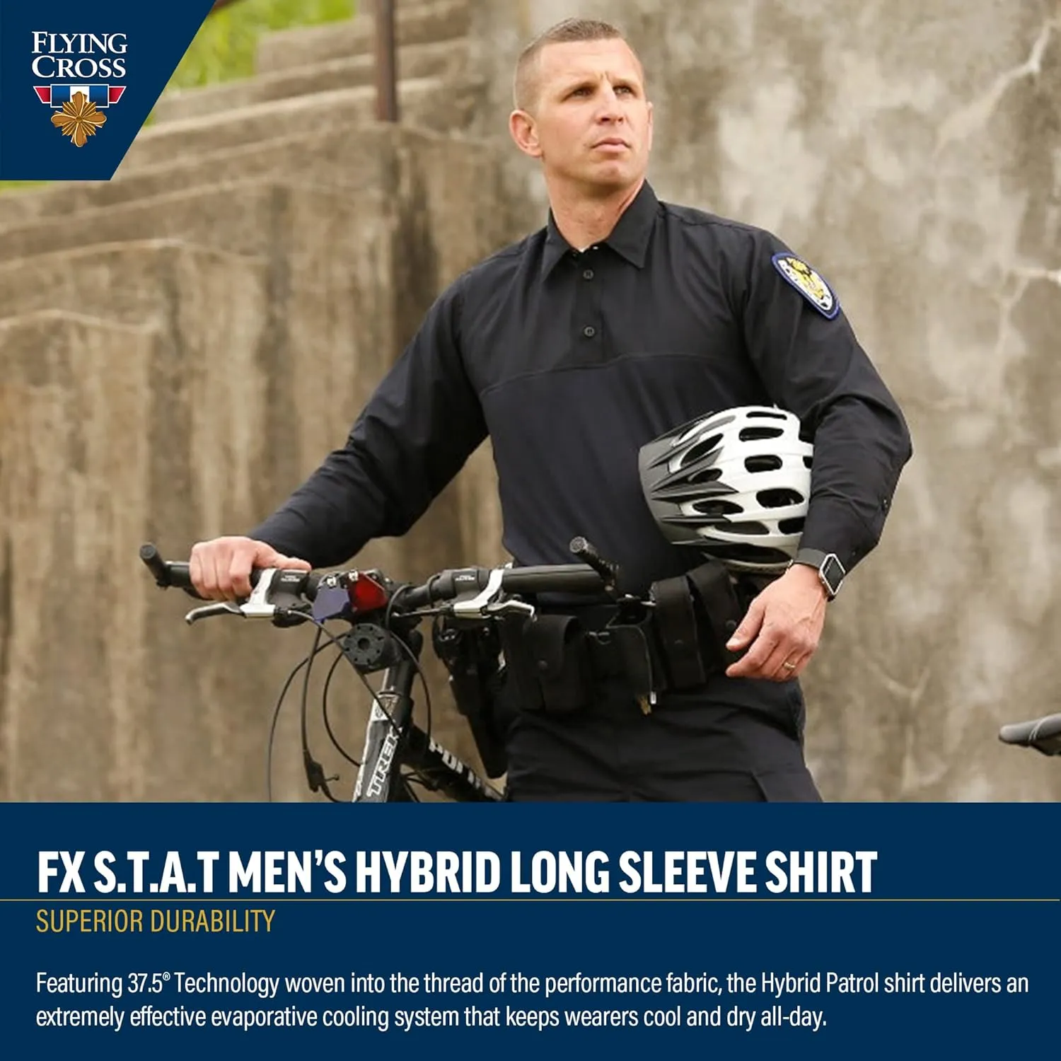 FX STAT Mens Law Enforcement Polo Shirts, Police Uniform, Tactical, Fire Department, Paramedic, Long Sleeve