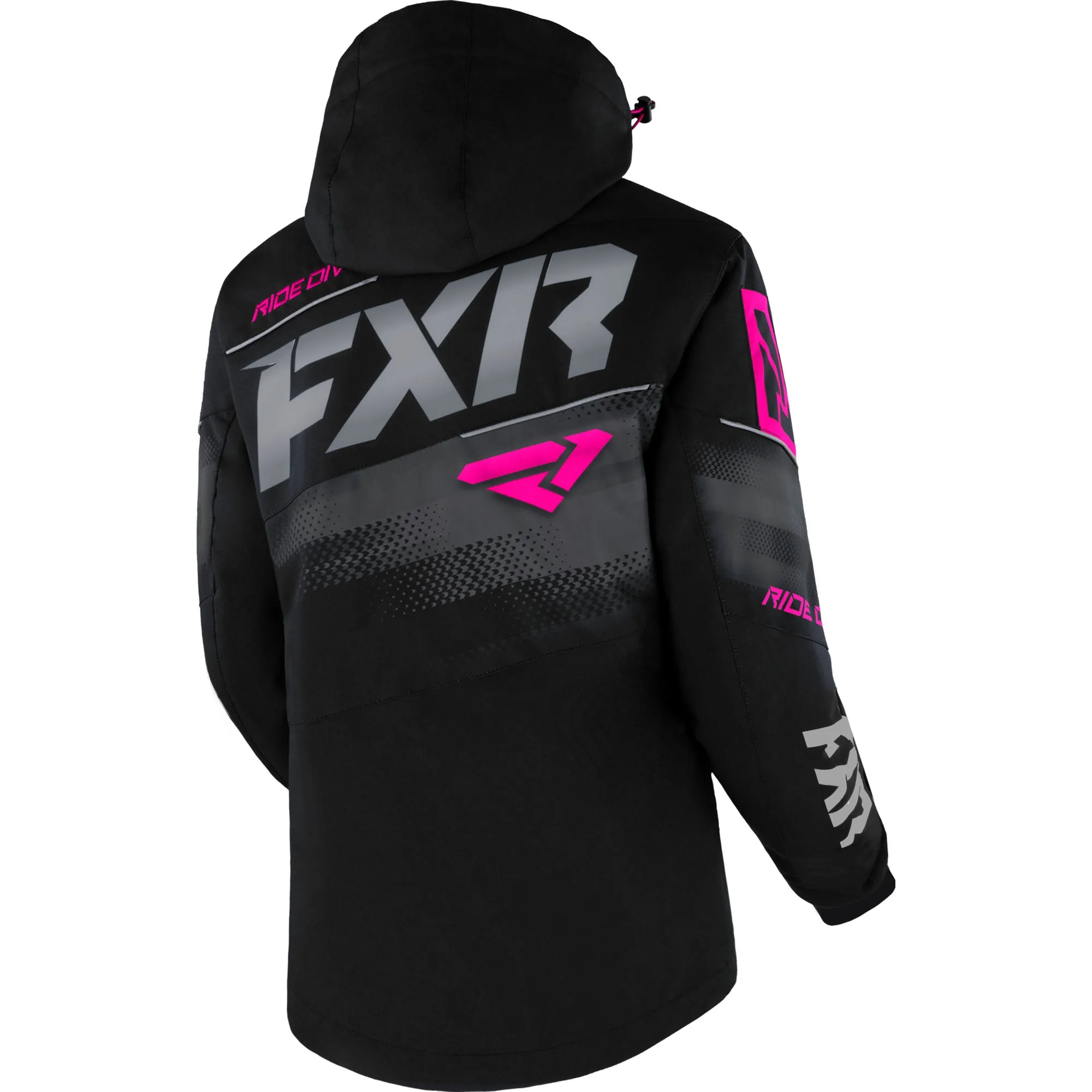 FXR Boost FX Snowmobile Jacket Black/Raspberry Fade