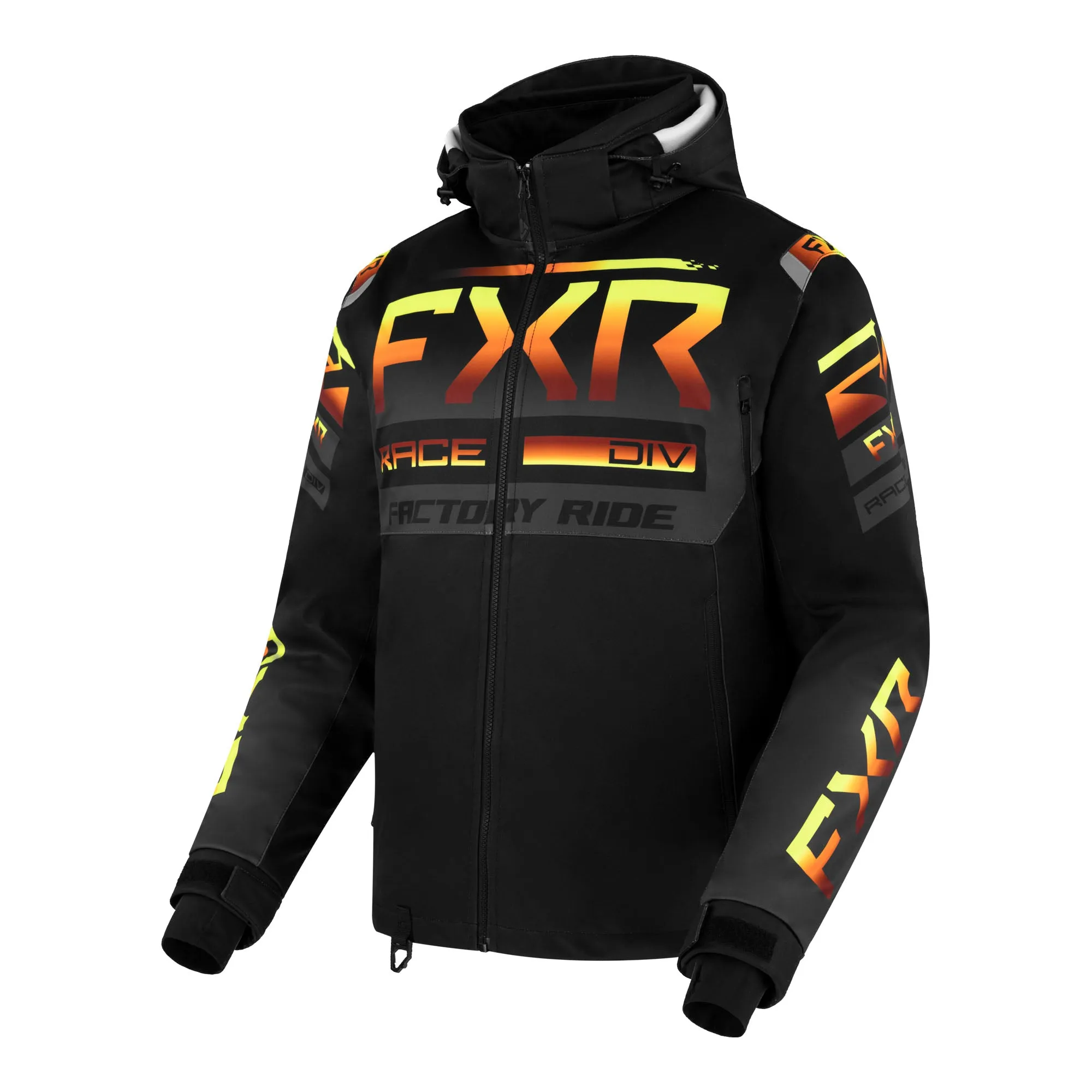 FXR RRX Snowmobile Jacket Black/Charcoal/Inferno