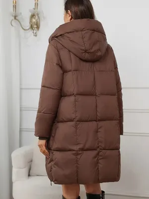 Gewatteerde damesjas met capuchon - warm & casual