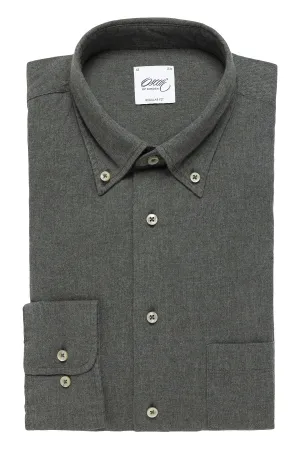Green flannel regular fit shirt