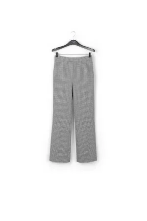 Grey houndstooth classic trousers