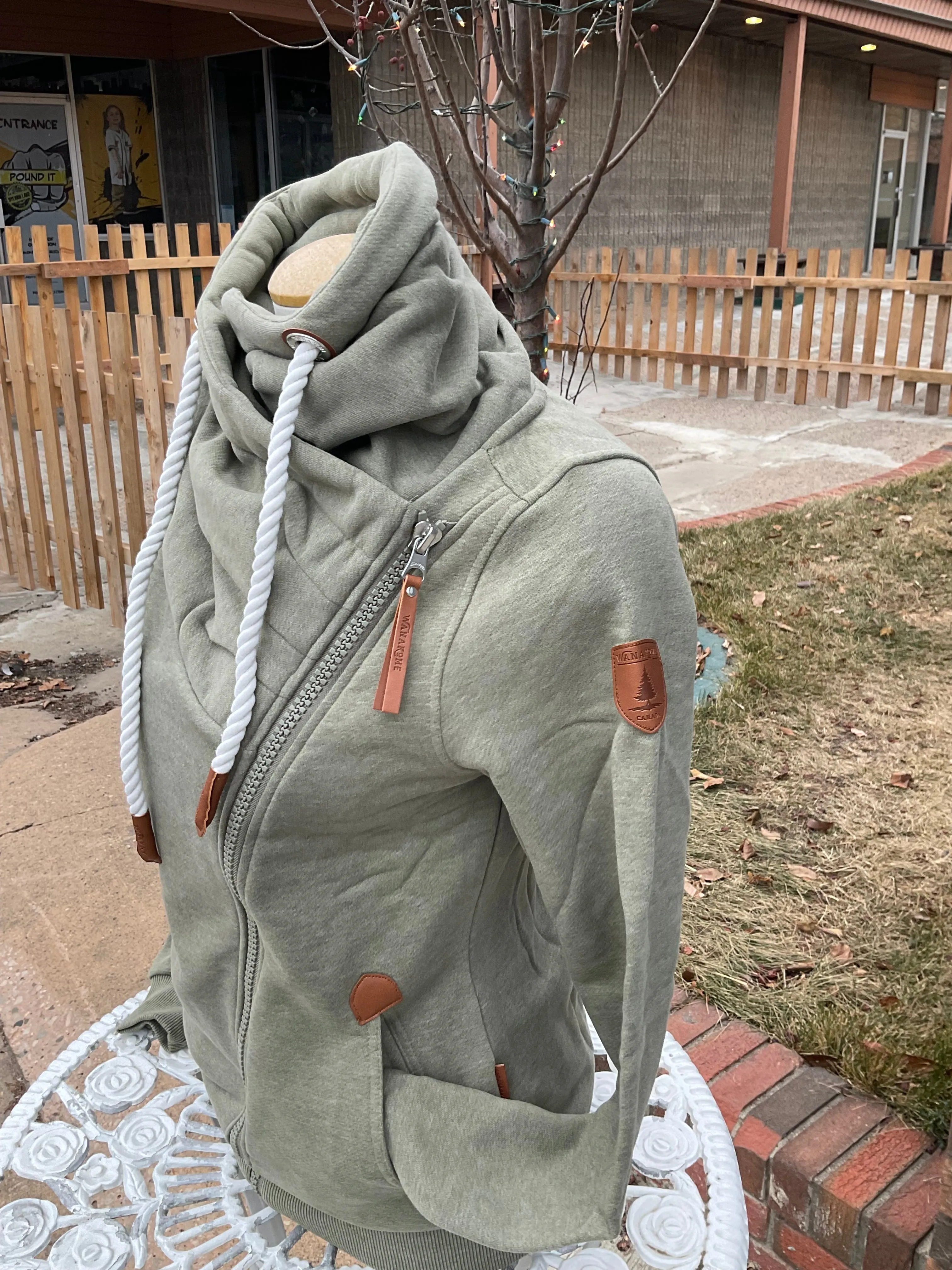 Hestia Surplus Side Zip Ladies Hoodie