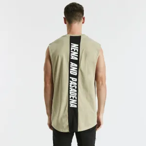 Highway Scoop Back Muscle Tee Light Taupe