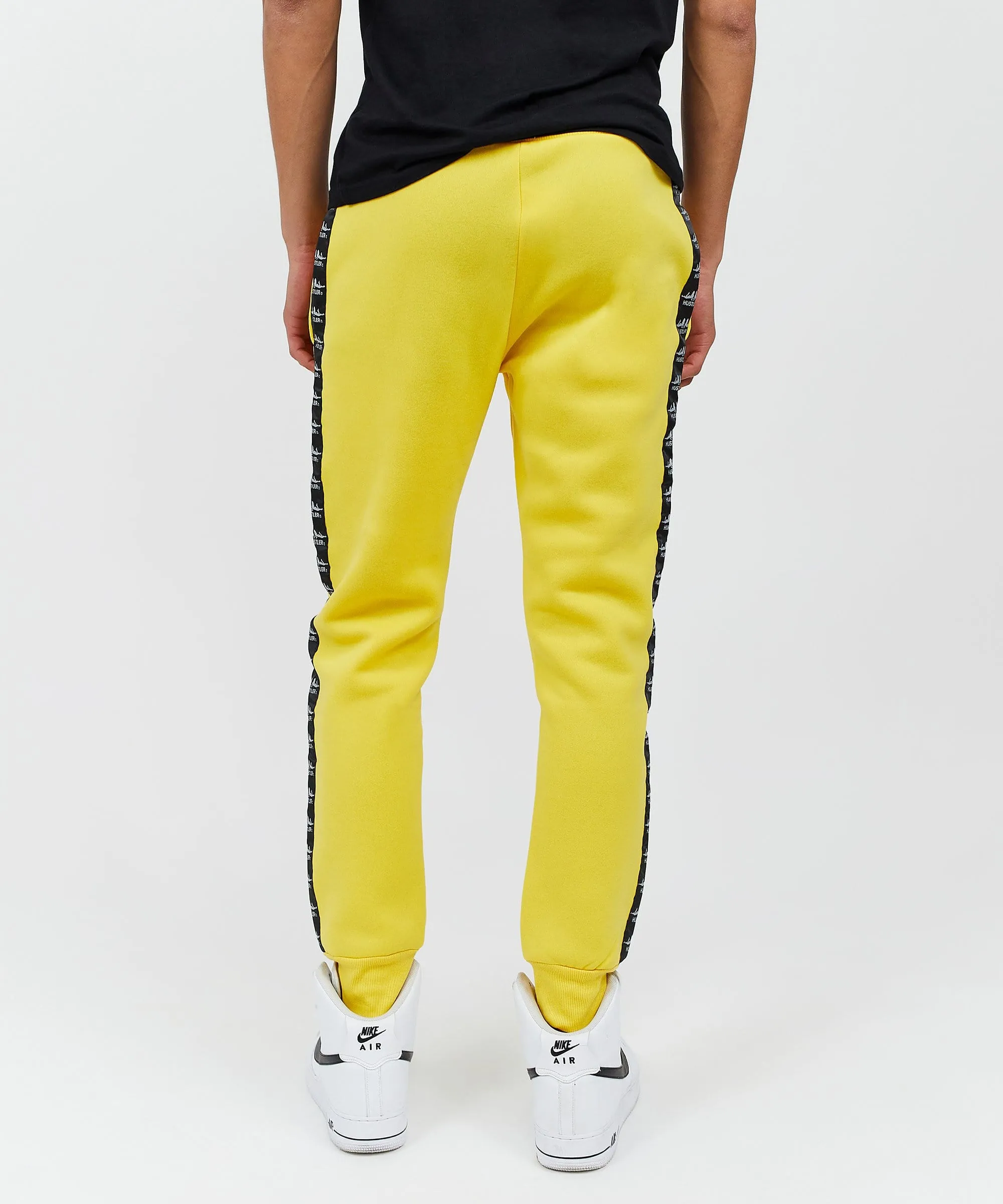 Hustler Side Stripe Logo Jogger - Yellow
